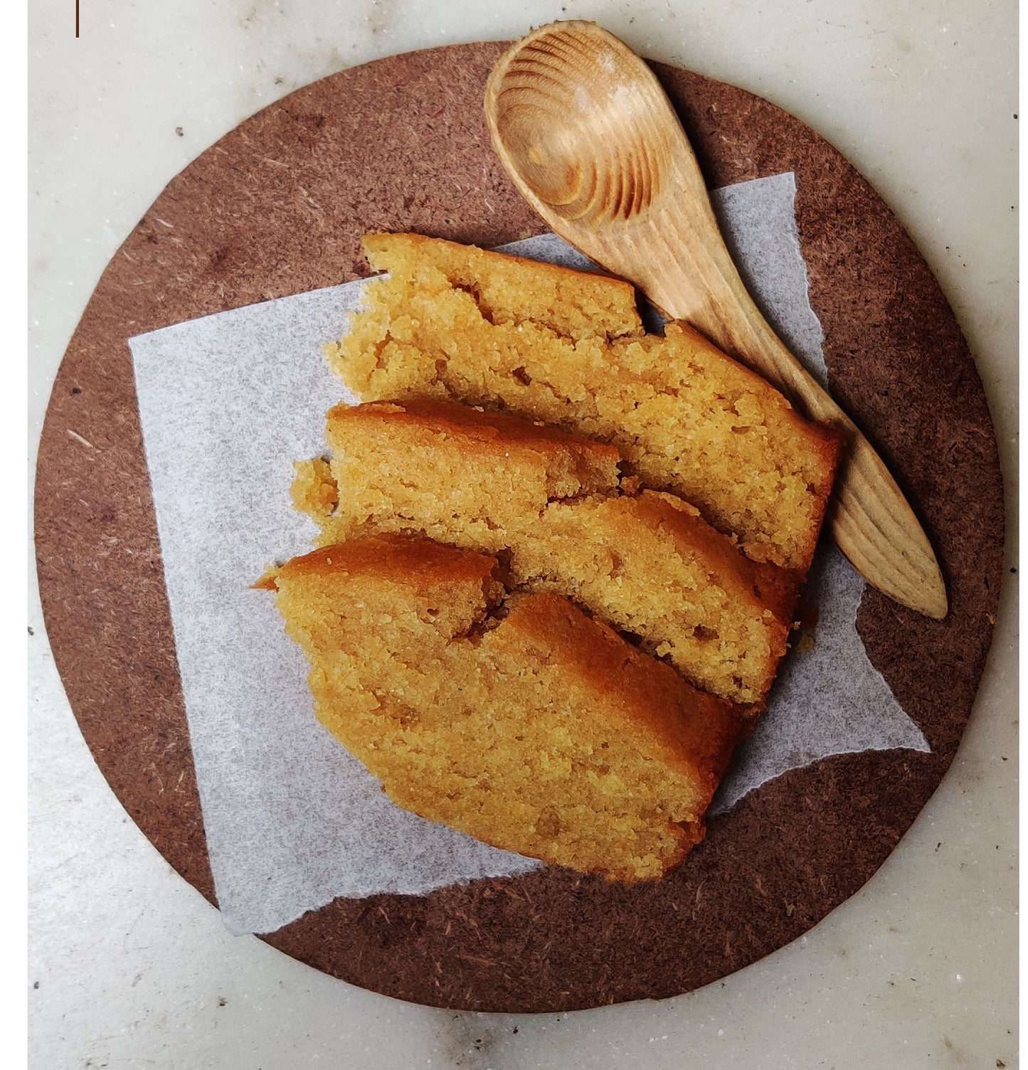 Eggless Whole Wheat tea Cake